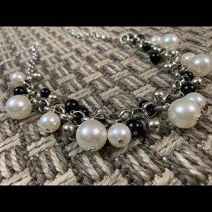 Black and white necklace